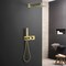Kibi Cube 2 Function Thermostatic Shower System With Rough In Valve - Brushed Gold KSF414BG - alternate 3
